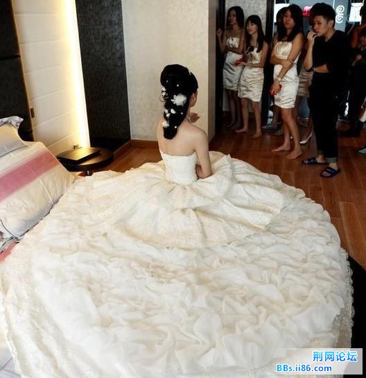 漂亮的婚纱 法国定的