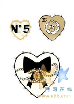 Chanel 复古心型胸针
