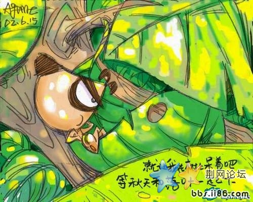 就让我在树上呆着吧 等秋天和落叶一起下