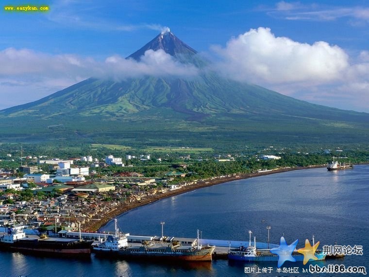 菲律宾吕宋岛马永火山