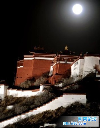 2月9日拍摄的布达拉宫上空的皓月。.jpg