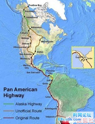 这条公路将美洲大陆的主要国家连接在一起，经过15个国家，全长大约有48000公里。