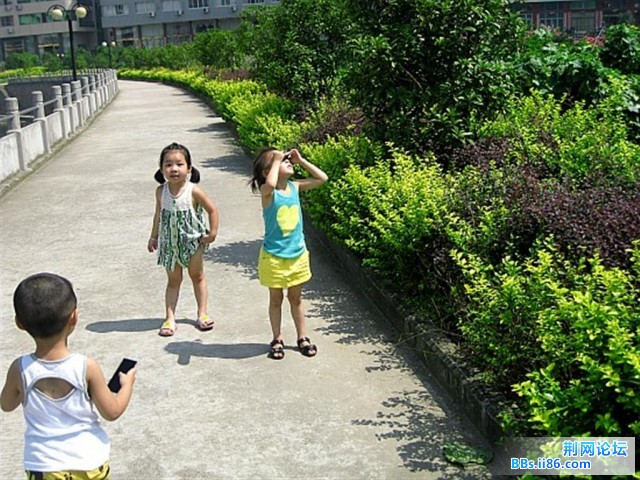 回去喽，叮叮还不忘再看一眼。