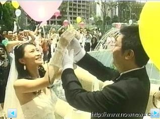 大陆富豪江南春26日迎娶台湾籍女主播陈玉佳。图片来源：台湾“今日新闻”