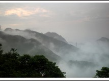 朝阳背雾景（雁荡山）